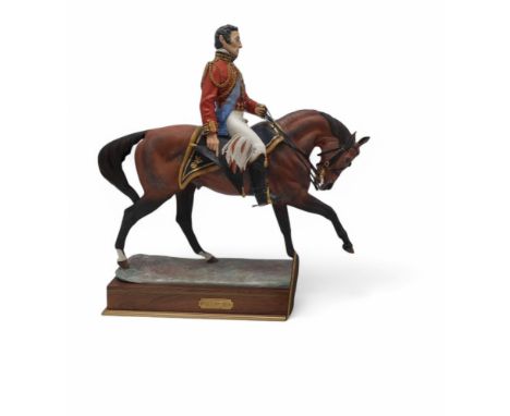 BERNARD WINSKILL FOR ROYAL WORCESTER - THE DUKE OF WELLINGTON from the series of Famous Military Commanders, no. 411/750, pri