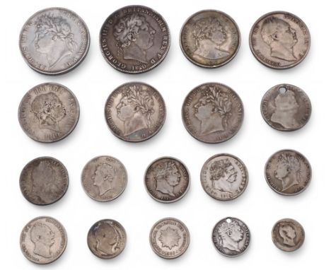 GEORGE III&nbsp;(1760-1820)&nbsp;1 CROWN 1820 Obverse Laureate portrait of King George III right, legend around&nbsp;GEORGIUS