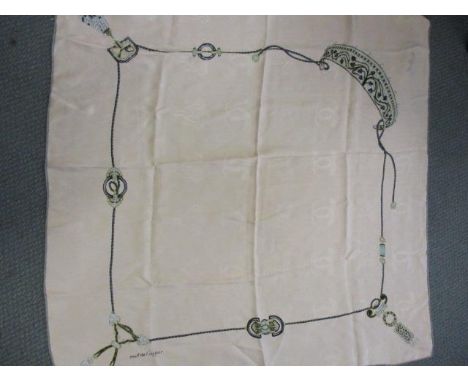A Must de Cartier silk scarf, 33" x 33" 
