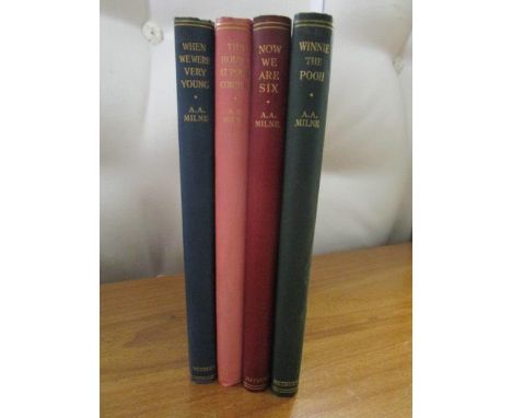 A A Milne - Winnie The Pooh, Now We Are Six, The House At Pooh Corner and When We Were Very Young, illus by Ernest H Sheperd,