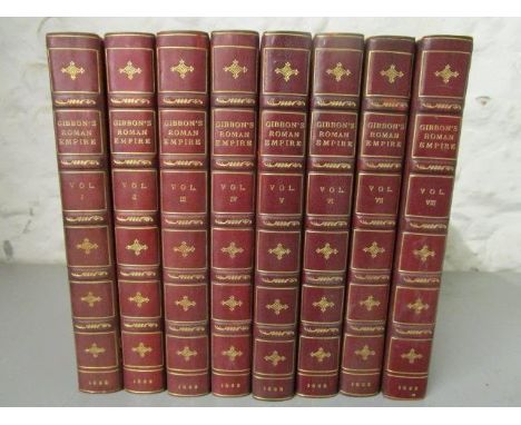 Edward Gibbon - The History of the Decline and Fall of the Roman Empire with notes by Dean Milman and M Guizot, a new edition