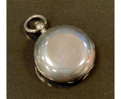 An Edwardian silver sovereign case, A L Dennison, Birmingham 1906, 31,1g. 