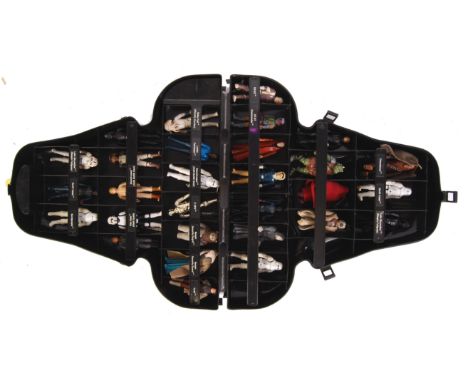 An original vintage Star Wars Darth Vader Action Figure Carrycase, filled with 30x original vintage action figures. To includ