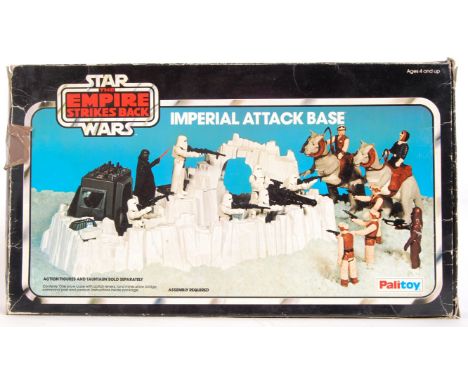 An original vintage Star Wars Palitoy made ' Imperial Attack Base ' action figure playset. Incomplete. Within the original Em