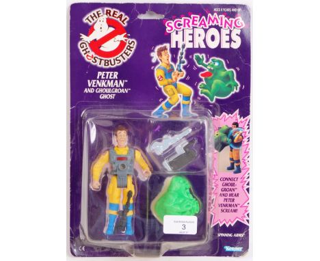 An original vintage 1980's Kenner made The Real Ghostbusters carded action figure of Peter Venkman 'And Ghoulgroan Ghost.' Th