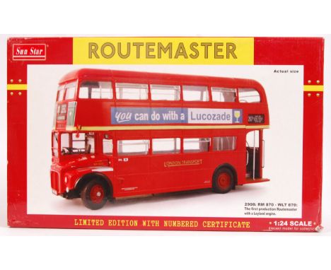 A fantastic original precision diecast Sun Star made 1:24 scale Routemaster model bus '2908 RM 870 - WLT 870 First Production