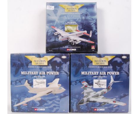 A collection of 3x 1:144 scale Corgi The Aviation Archive 'Military' &amp; 'Military Air Power' series diecast model sets to 