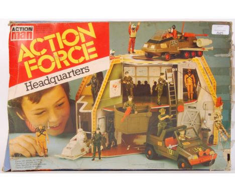 An original vintage Action Man ' Action Force ' ' Headquarters ' action figure playset. By Clipper Toys. Vendor assures us se