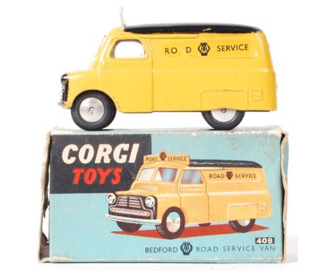An original vintage Corgi Toys diecast model No. 408 Bedford AA Road Service Van. Within the original box. 