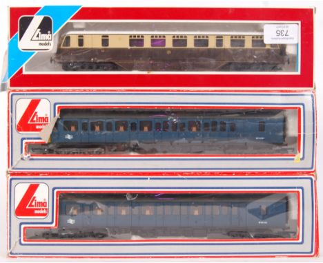 A collection of 3x Lima Railways 00 gauge railway trainset locomotives - 205147, 205132 and 205149. All within the original b