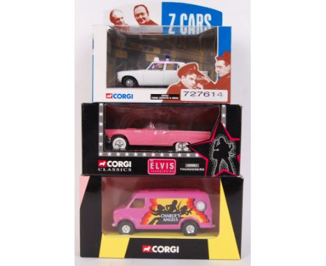 A collection of 3x original Corgi TV/ music related diecast model vehicles to include; 00502 Z Cars Ford Zephyr 6 MKIII, 3990