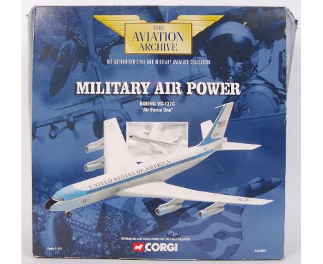 An original contemporary 1:144 scale Corgi The Aviation Archive 'Military Air Power' series AA32901 Boeing VC-137C Air Force 