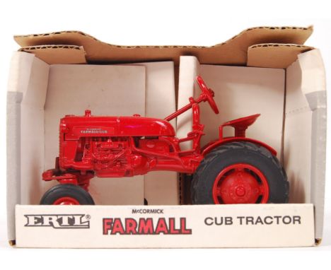 An original vintage ERTL 1:16 scale diecast model McCormick Farmall Cub Tractor. Precision diecast, large scale model. Appear