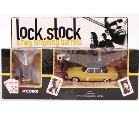 An original contemporary 1:43 scale Corgi 'Lock, Stock &amp; Two Smoking Barrels ' 'Rover 3500 V8' ' with hand painted figure