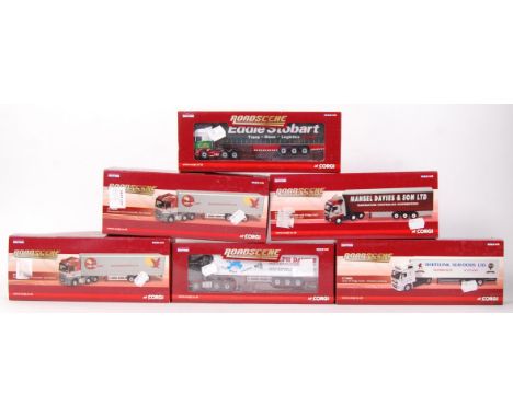 A collection of 6x Corgi diecast model Roadscene hauliers / trucks. All 1:76 scale. Comprising of; CC18002, CC18106, CC18006,