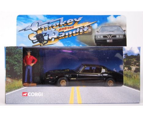 An original Corgi 1:36 scale Smokey &amp; The Bandit 'Pontiac Firebird' ' with hand painted figure ' diecast model set. No: C