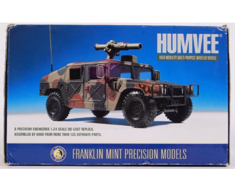 A good Franklin Mint precision diecast model 1:24 scale Military ' Humvee '. Appears mint and unused, complete with small acc