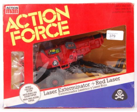 A vintage Action Man Action Force / GI Joe action figure playset ' Laser Exterminator &amp; Red Laser '. Appears complete - w