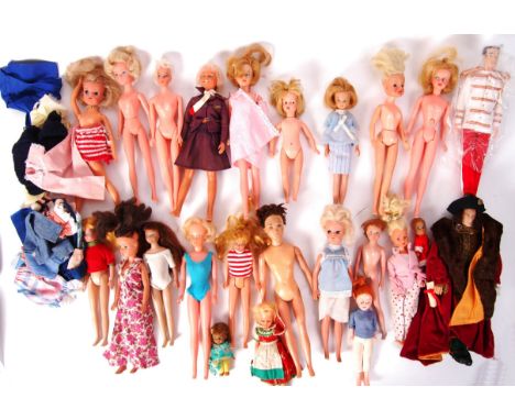 A large collection of assorted vintage dolls - comprising of; Sindy, Tressy, Ken, Patch and others. Along with a quantity of 