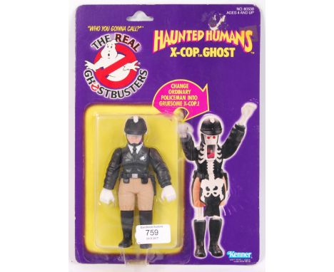 An original vintage 1980's Kenner made The Real Ghostbusters ' Haunted Humans ' series ' X-Cop '. Carded, unopened.&nbsp;
