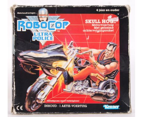 An original vintage 1980's Robocop &amp; The Ultra Police made ' Skull Hog ' action figure motorbike. 100% complete, within t