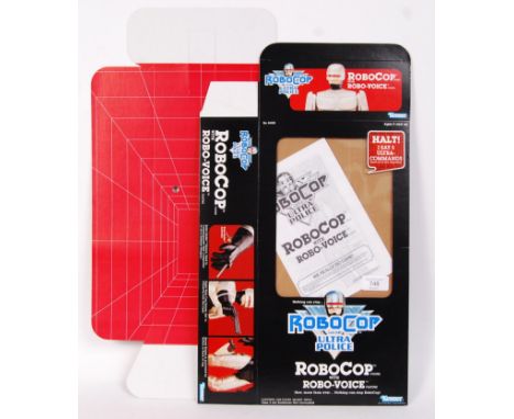 A rare vintage 1980's Kenner unproduced / prototype Robocop ' With Robo-Voice ' action figure box. The talking RoboCop action