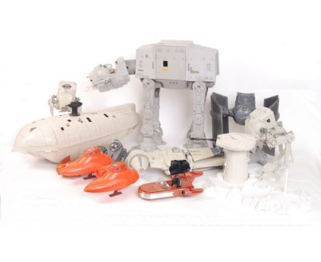 A good collection of assorted vintage Star Wars action figure playsets and vehicles etc. To include ATAT (with chin guns), a 