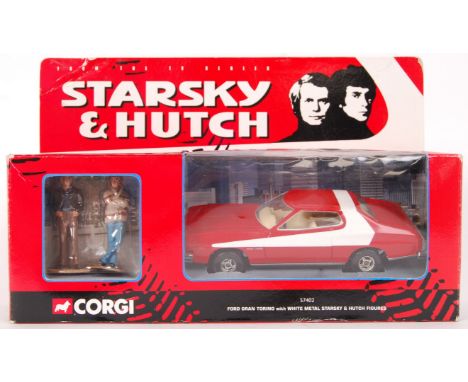 A Corgi Starsky &amp; Hutch ' Ford Gran Torino' ' with hand painted figures' &nbsp;diecast model set. No: 57402. Within its o