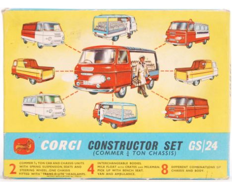 An original vintage Corgi diecast model Gift Set No. 24 ' Constructor Set .' Appears complete, within the original box. With 
