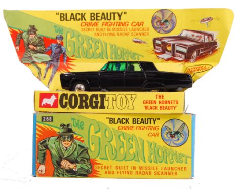 A rare vintage Corgi Toys made diecast model No. 268 ' Black Beauty ' from The Green Hornet. Model appears very near mint in 