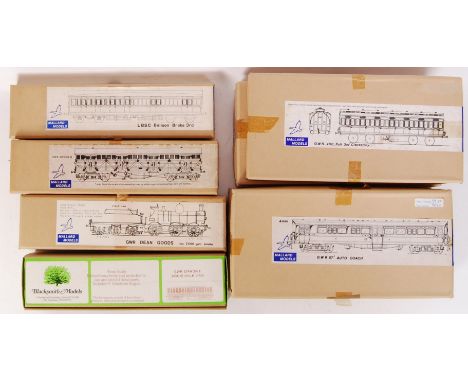 A collection of 9x original vintage Mallard Models brass railway locomotive model kits to include; 421001 GWR 57; Railmotor, 