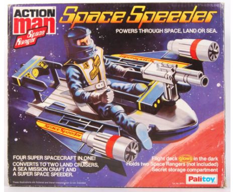 An original vintage Palitoy made Action Man ' Space Speeder ' Space Ranger series action figure vehicle. Within a very good o