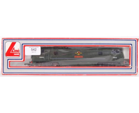 A Lima Railways 00 gauge railway trainset locomotive 205128 MWG Sharpshooter D843. Within the original box.