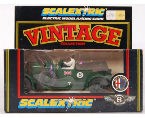 A Scalextric ' Vintage Collection ' C305 4 1/2 Litre Bentley ' 1:32 scale slot racing car. Appears mint, within a very near m