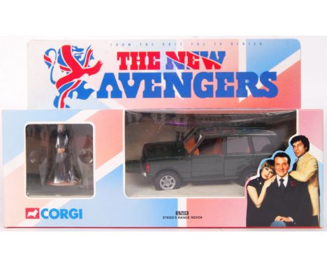 An original 1:36 scale Corgi The New Avengers ' Steed's Range Rover ' with hand painted figure diecast model set. No: 57604. 