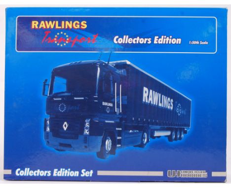 A Universal Hobbies precision diecast model 1:50 scale Collectors Edition Set 5636 ' Rawlings ' lorry. Appears mint, and comp