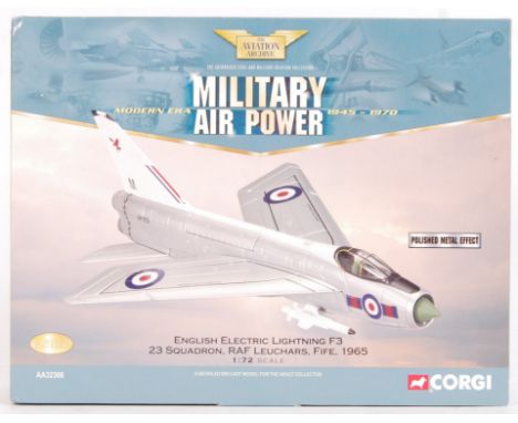 A Corgi Aviation Archive ' Military Air Power ' 1:72 scale diecast model English Electric Lightning F3. AA32306. Appears mint