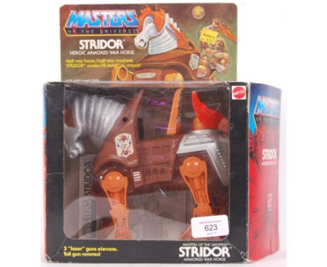 An original vintage 1980's Mattel made Masters Of The Universe MOTU action figure ' Stridor .' Appears within the original bo