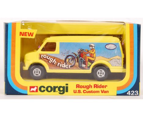 A fabulous original vintage Corgi diecast model No. 423 ' Rough Rider U.S. Custom Van .' Ex-shop stock condition, totally min