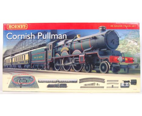 An original 00 gauge Hornby Cornish Pullman railway train set. No: R1124. Mint contents with sealed Trakmat &amp; Instruction