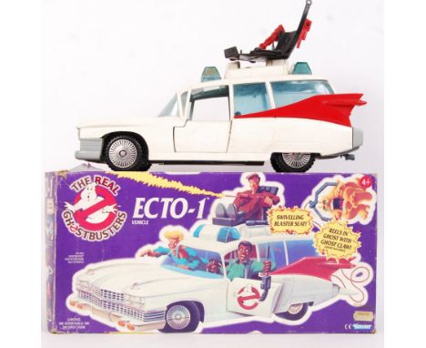 An original vintage Kenner made The Real Ghostbusters action figure vehicle ' Ecto 1 '. Largely good condition, just missing 