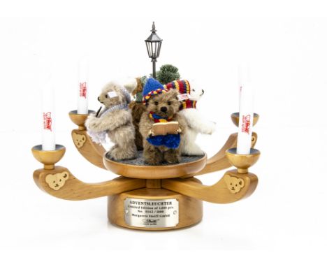 A Steiff limited edition Adventsleuchter,  Advent Candelabra, 162 of 1000, 2005 --11 ½in. (29cm.) high (missing box and certi