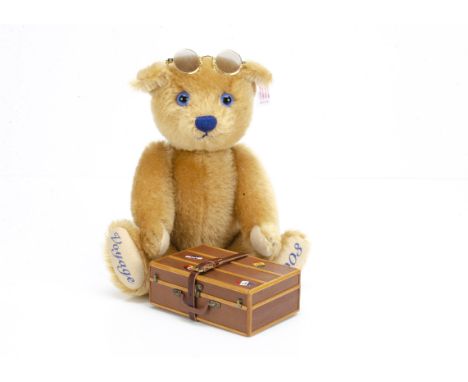 A Steiff limited edition Travelling bear,  exclusive for Germany, Belgium, France and the Netherlands, 114 of 2003, in origin