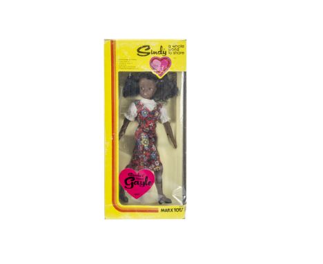 A Marx Toys Sindy's black friend Gayle,  in original window box, late 1970s (box a little worn)