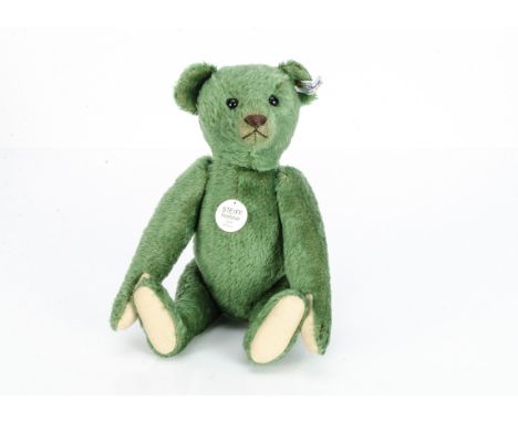 A Steiff limited edition green Teddy Bear 1908, 193 of 3000, in original box with certificate, 2005