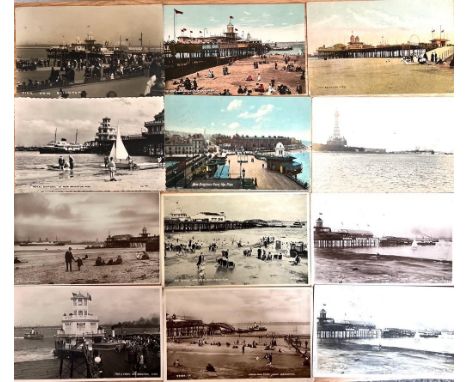 TWENTY-FOUR POSTCARDS, EARLY TO MID 20th CENTURY, MAINLY NEW BRIGHTON, SOME R P

 