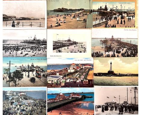 TWENTY-FOUR POSTCARDS, EARLY TO MID 20th CENTURY, MAINLY NEW BRIGHTON, SOME R P

 