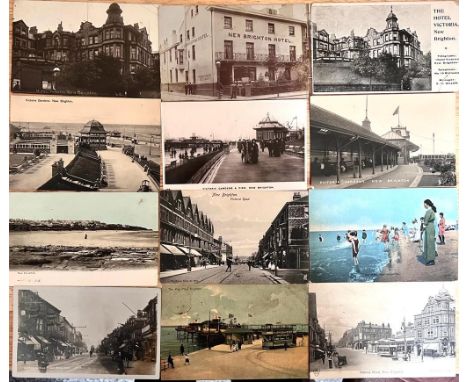 TWENTY-FOUR POSTCARDS, EARLY TO MID 20th CENTURY, MAINLY NEW BRIGHTON, SOME R P

 