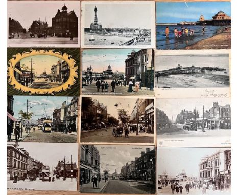TWENTY-FOUR POSTCARDS, EARLY TO MID 20th CENTURY, MAINLY NEW BRIGHTON, SOME R P

 