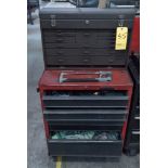 (2) Multi-Drawer Tool Boxes w/ Wheels & Misc. Tools